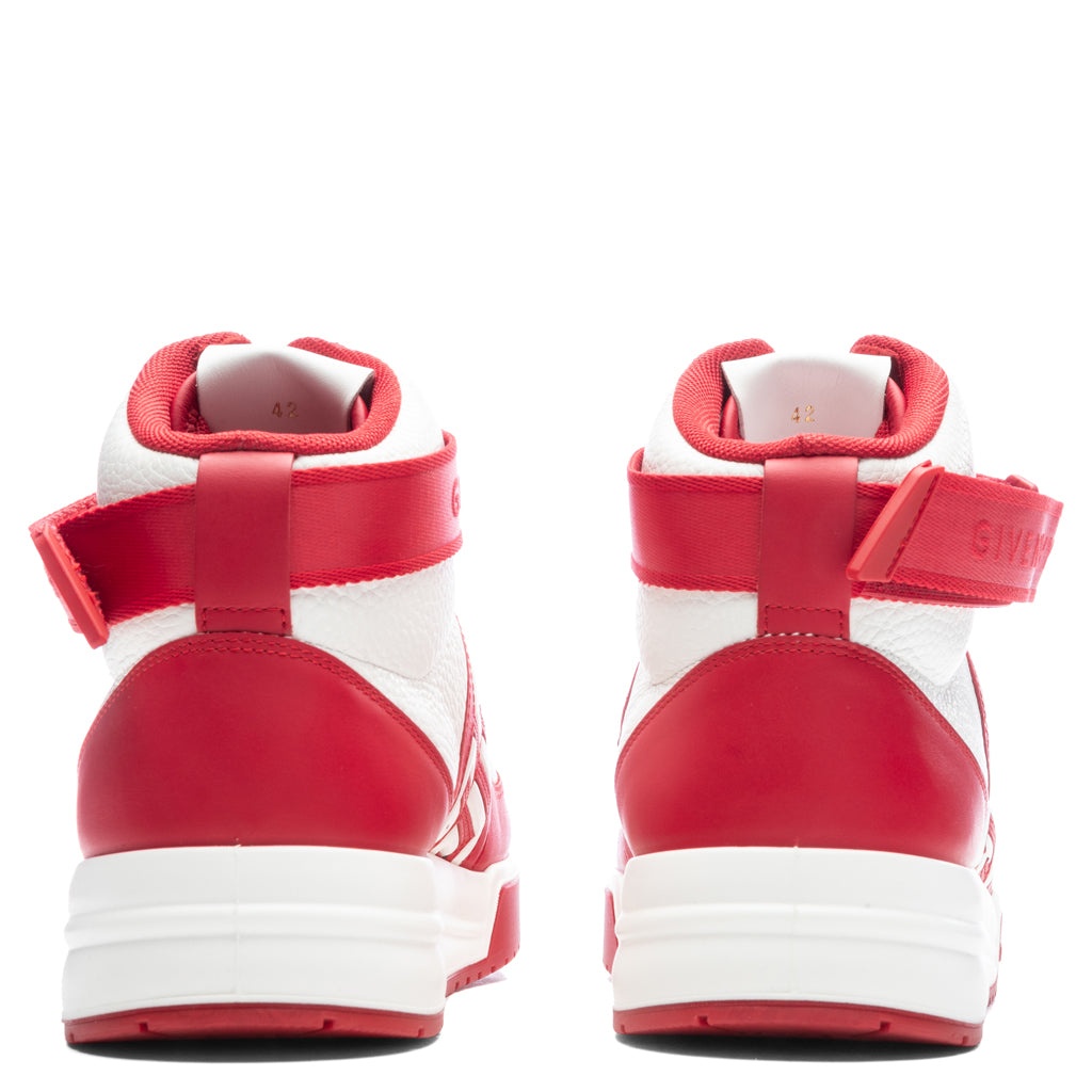 G4 HIGH-TOP SNEAKERS - RED/WHITE - 4