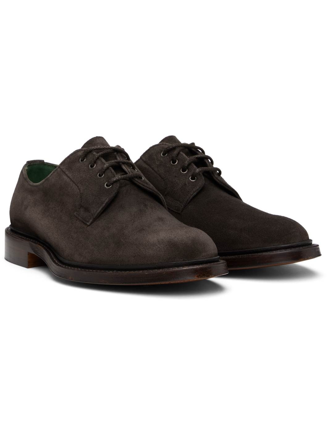 Brown Suede August Goodyear Welted Derbys - 4
