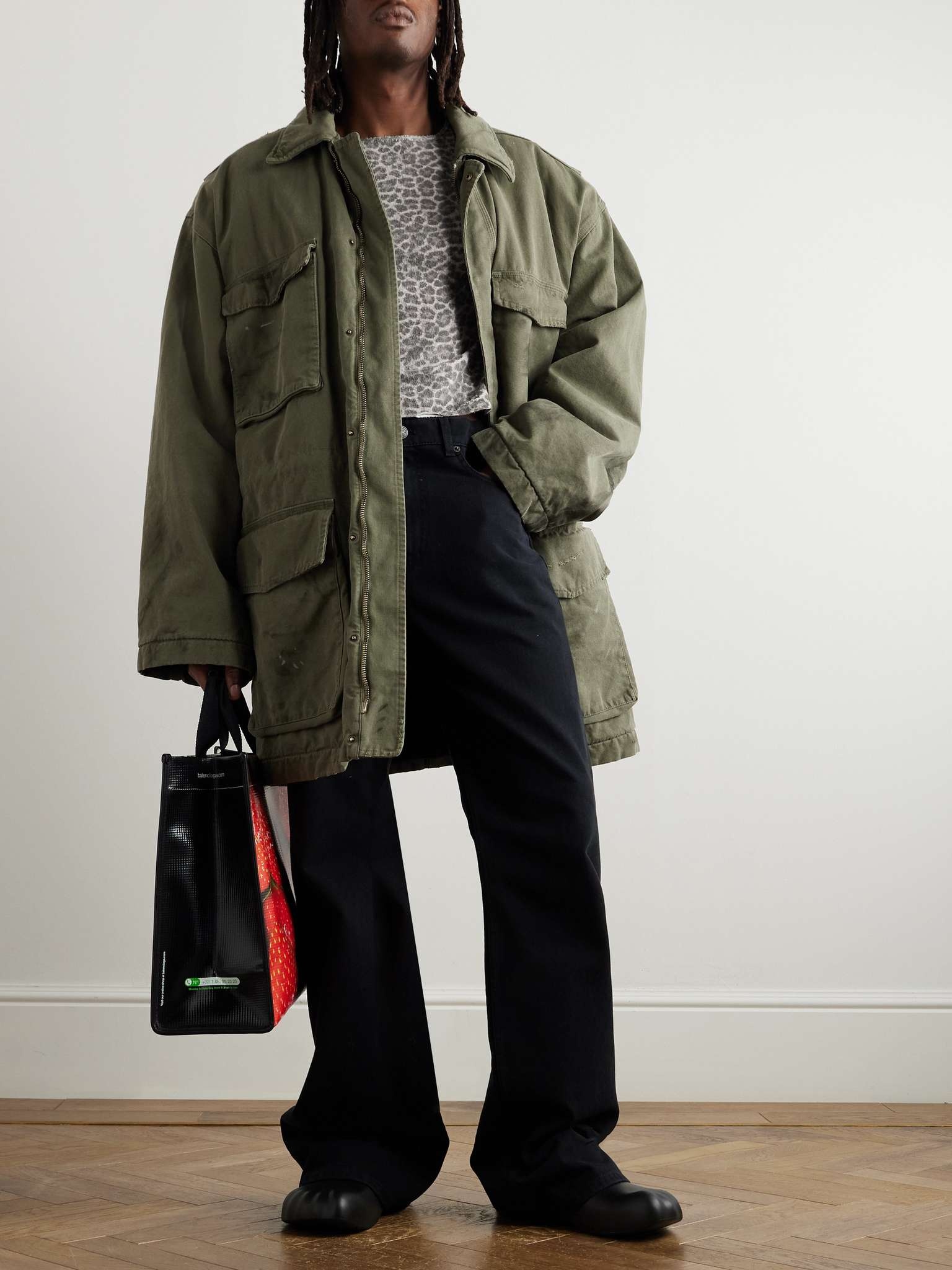 Distressed Cotton-Canvas Coat - 2