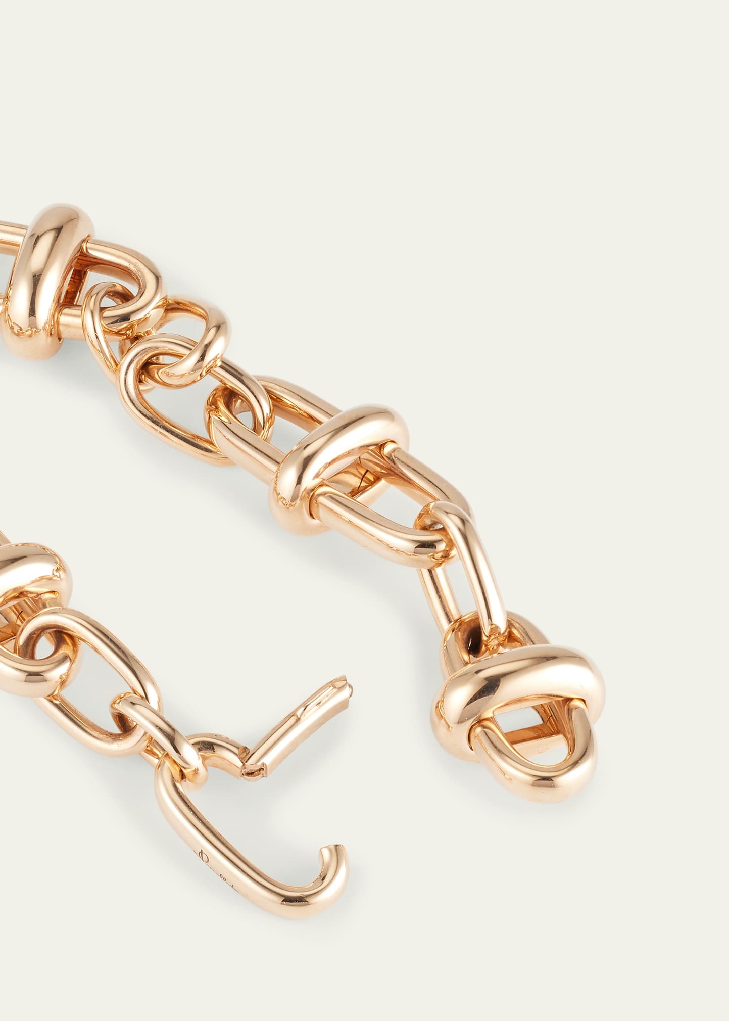 Iconica 18K Rose Gold Cross Bar Link Bracelet - 4