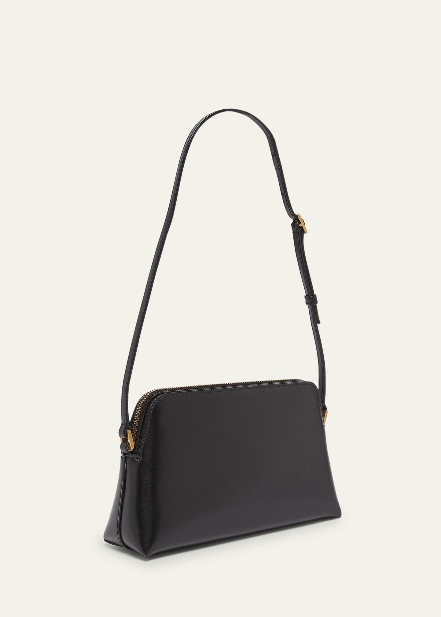 Mini Pouch on Strap Shoulder Bag in Leather - 3