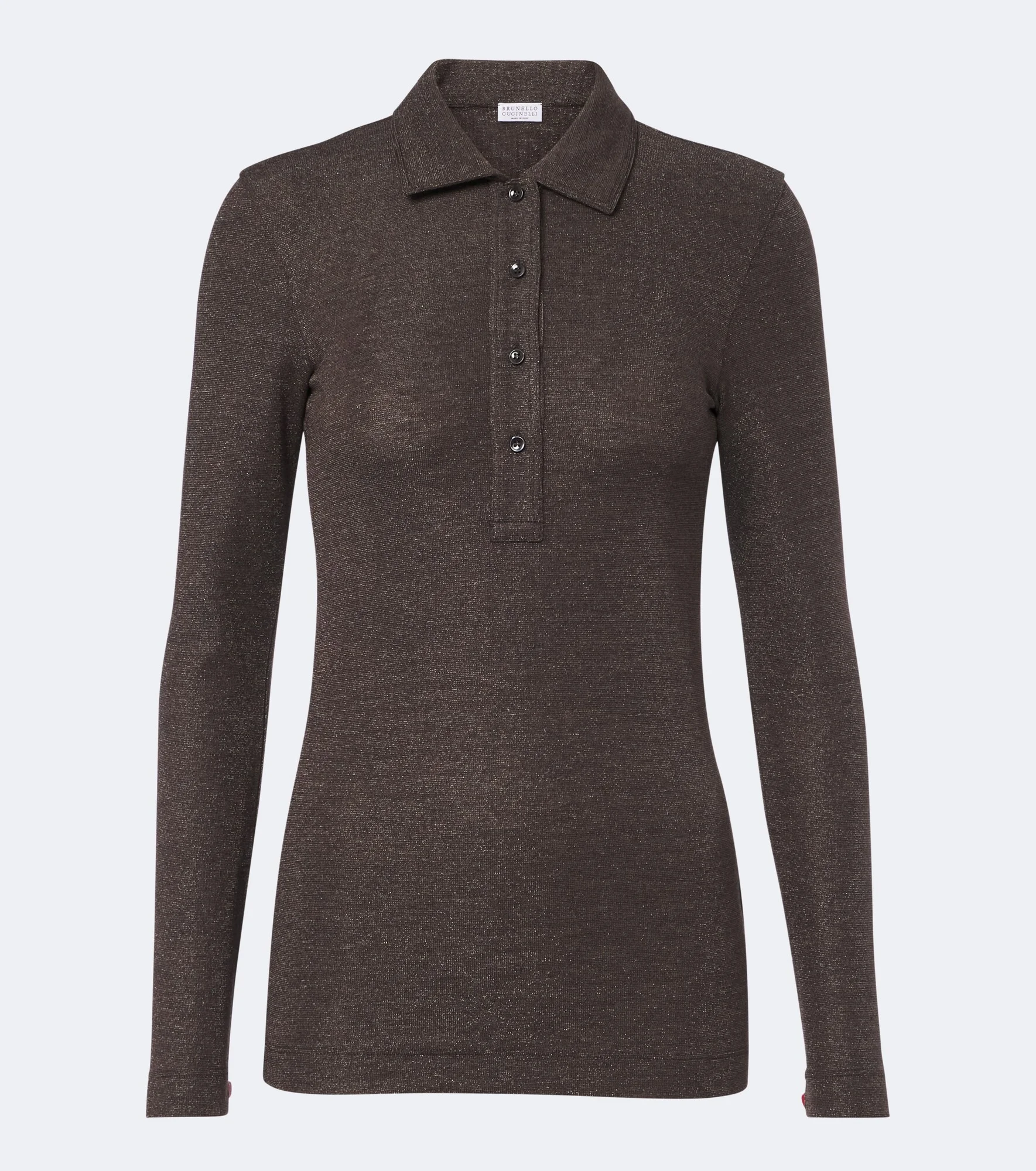 Wool-blend polo sweater - 1