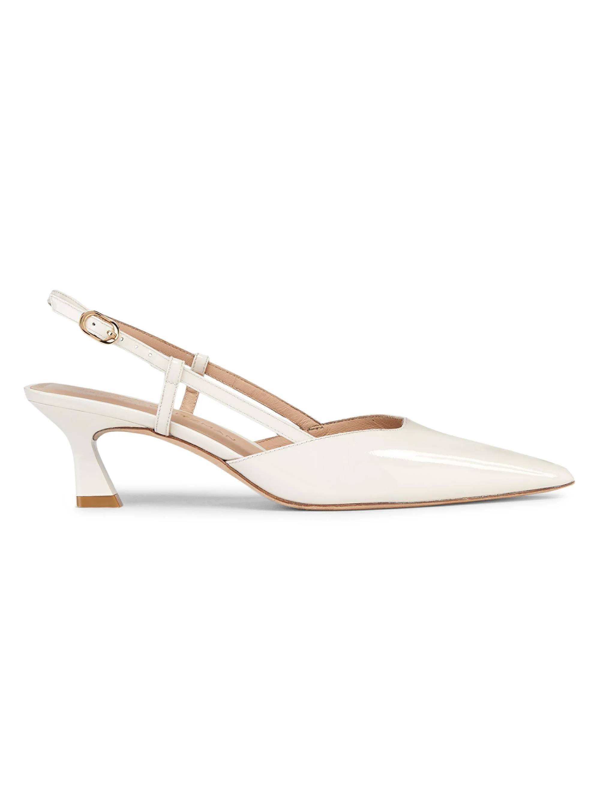 Women's Vinnie 50MM Patent Leather Pumps - Cream - 1
