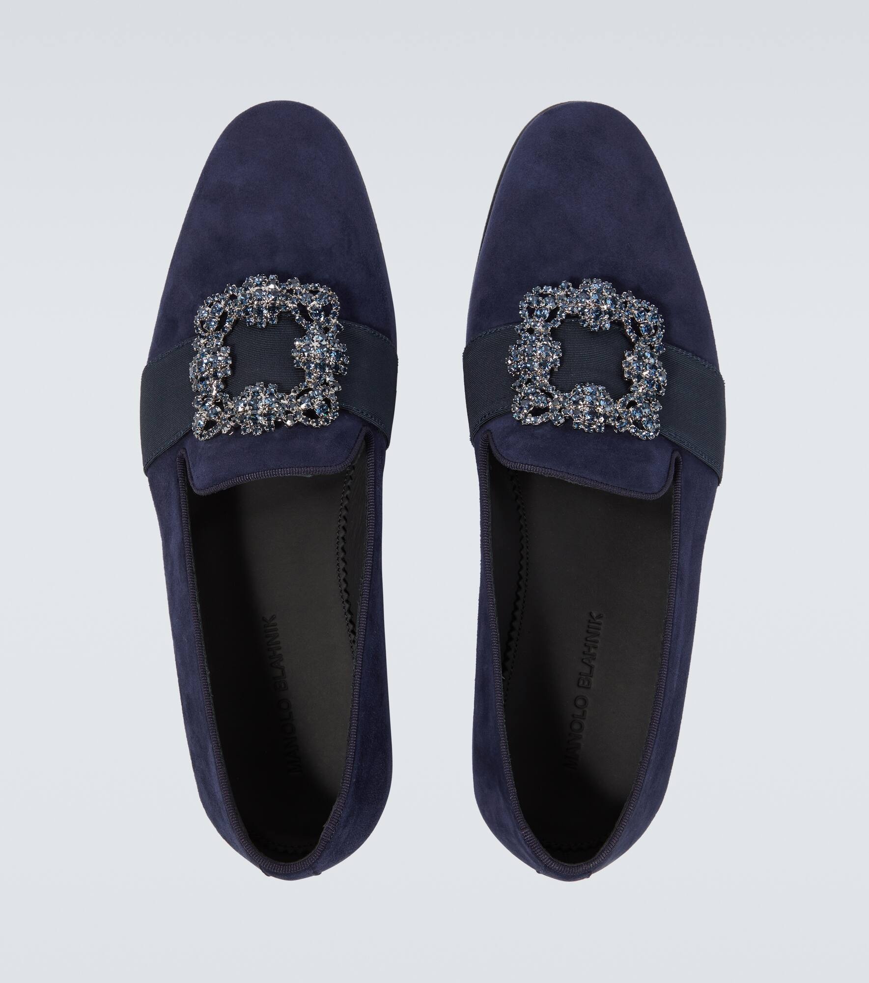 Carlton embellished suede loafers - 4