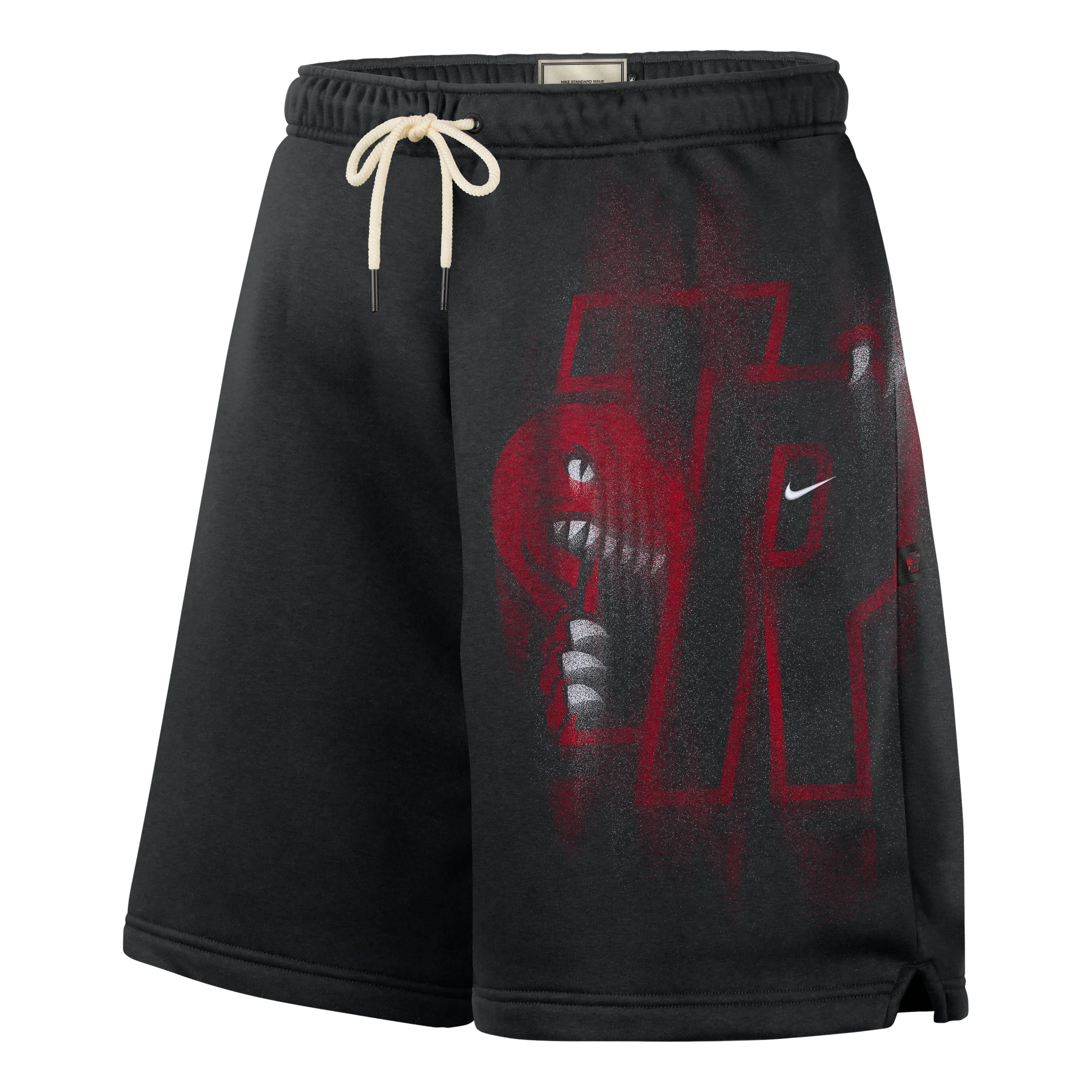 Nike Toronto Raptors Standard Issue Fleece Shorts 'Black White' IQ1546-010 - 1