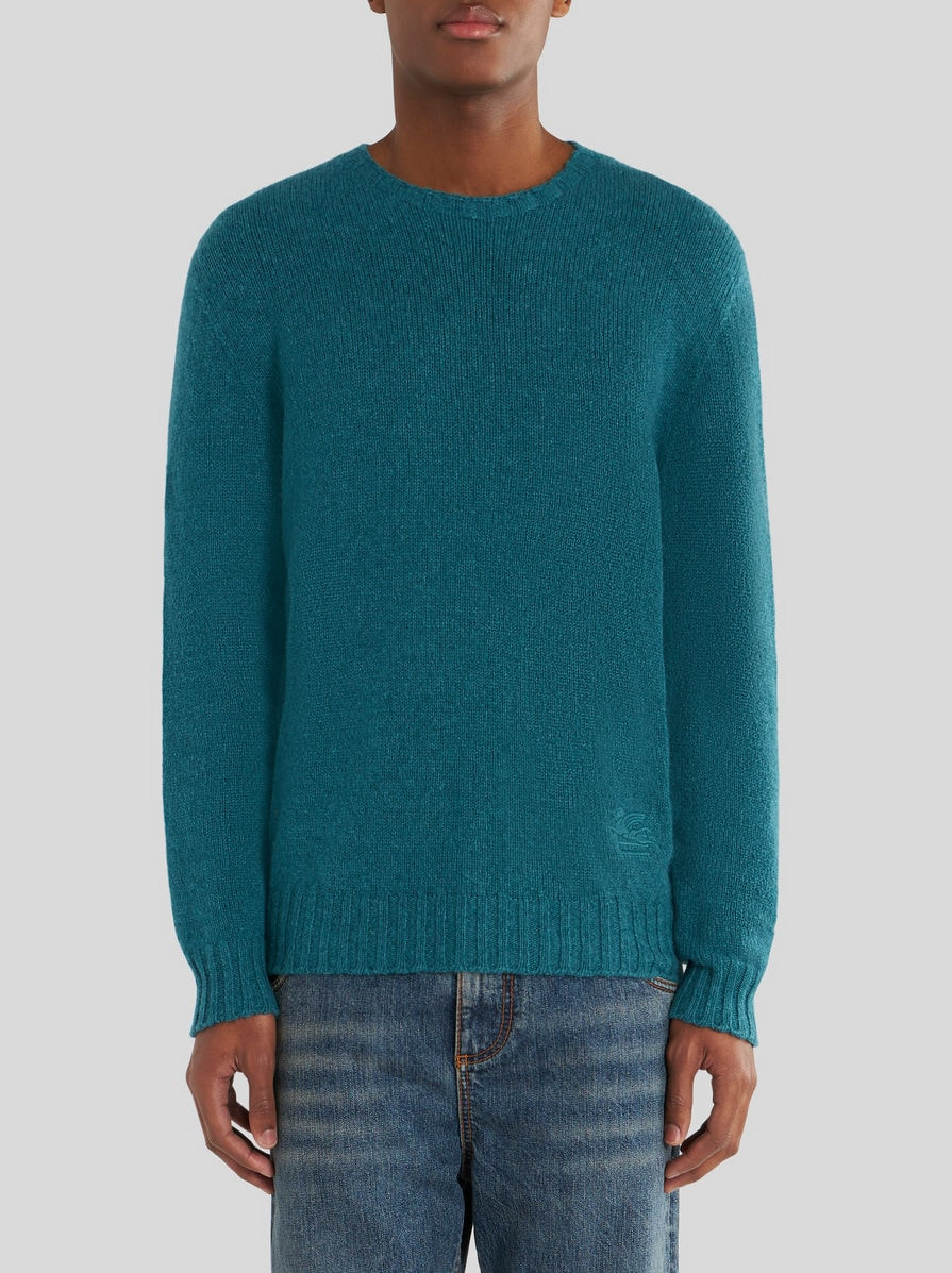 CASHMERE JUMPER WITH LOGO - 2
