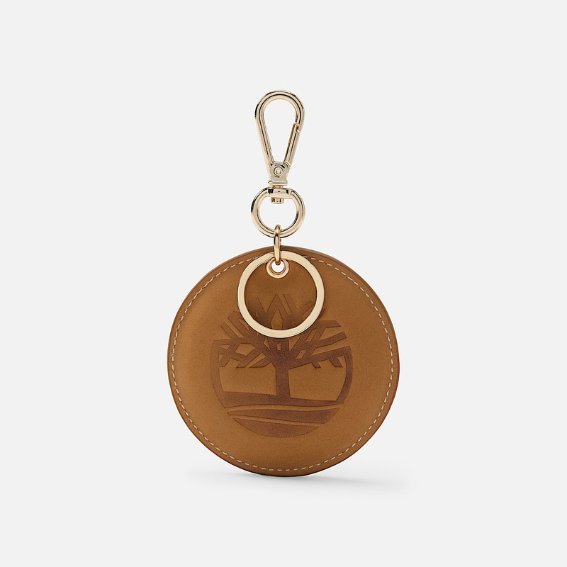 Round 2-Sided Leather Key Ring 1