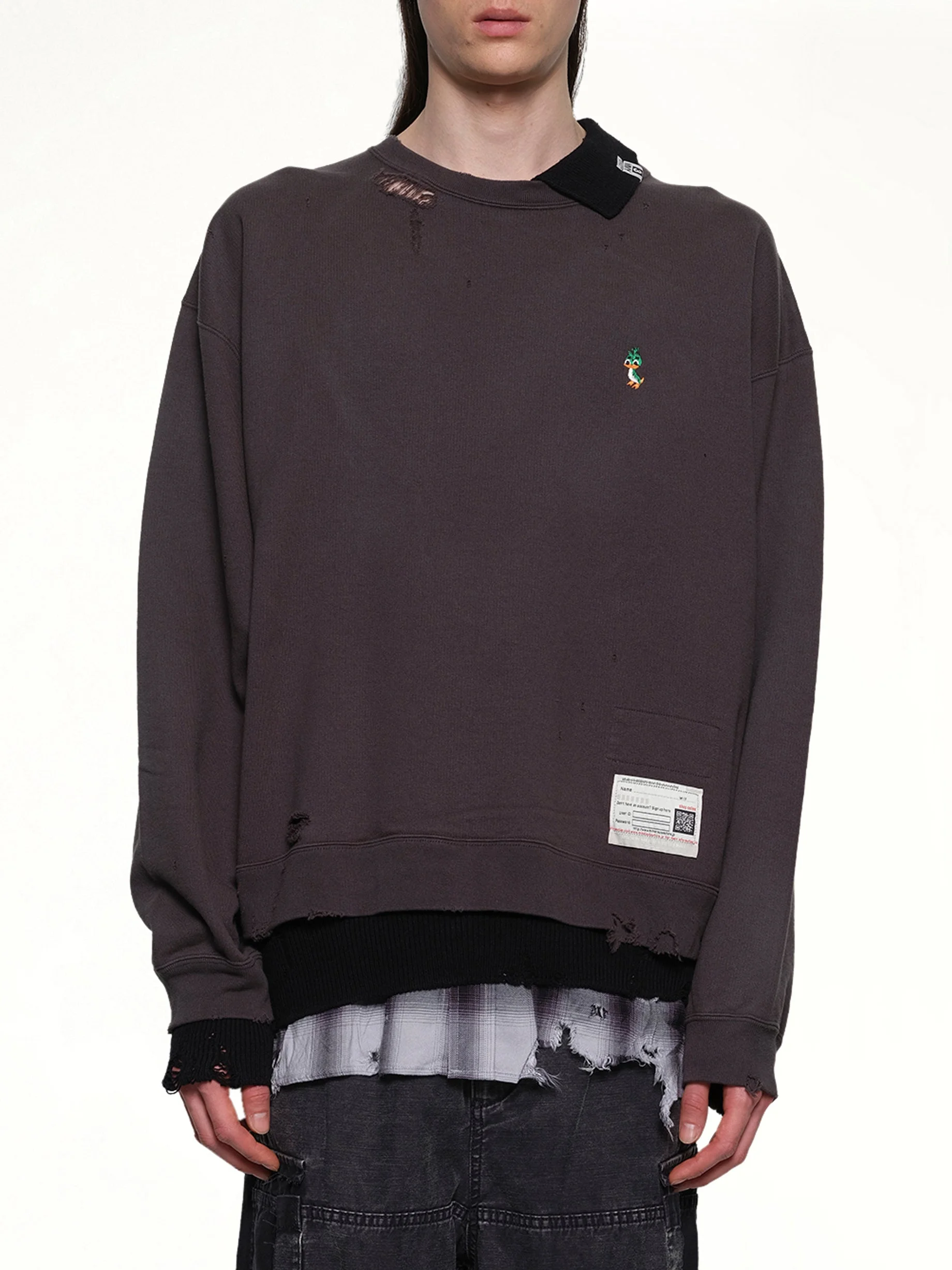 Triple Layered Pullover in Black - 1