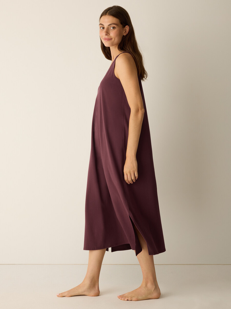 Organic Cotton Interlock Scoop Neck Sleep Dress 3