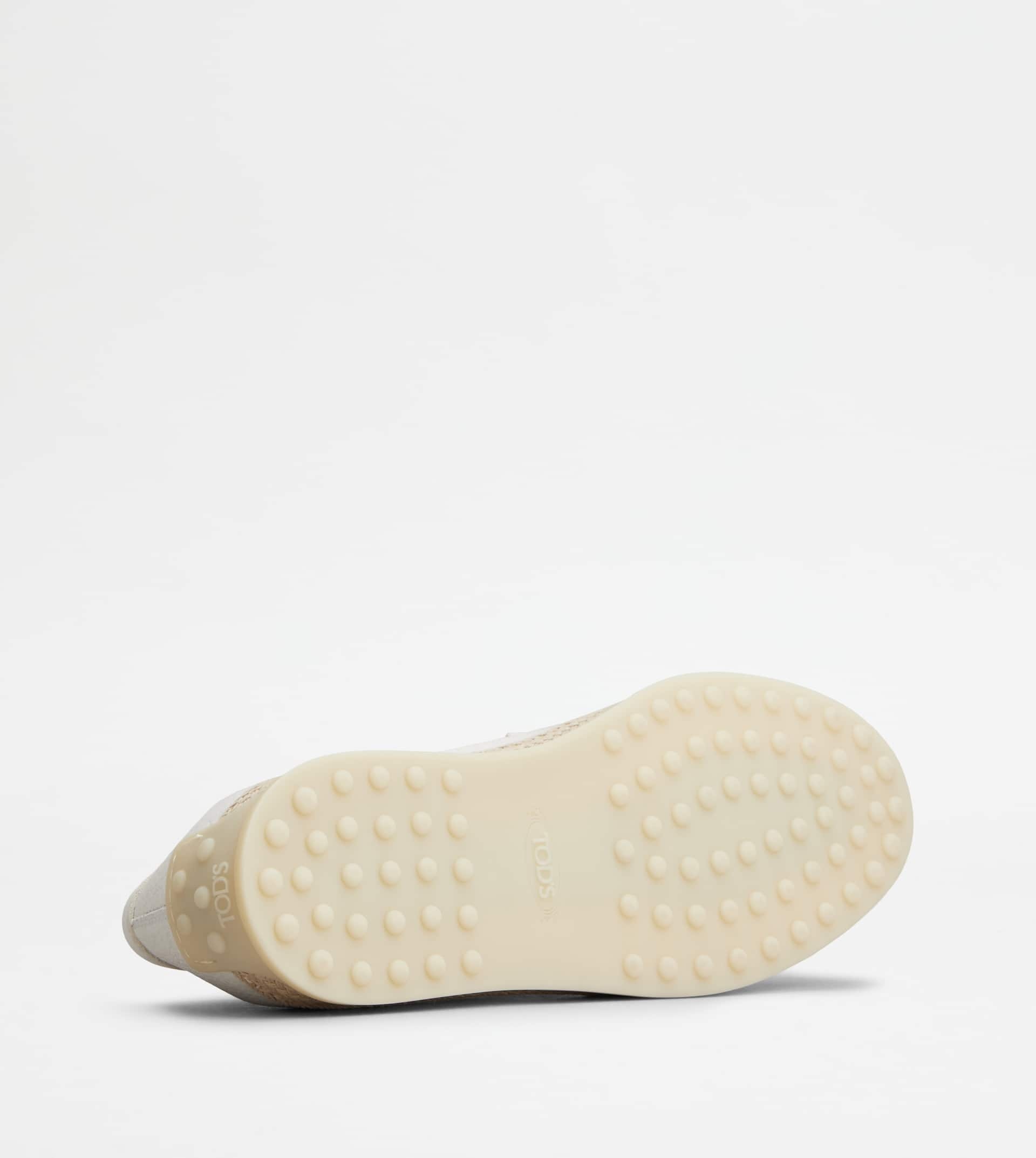 SLIPPER LOAFERS IN LEATHER - WHITE - 4
