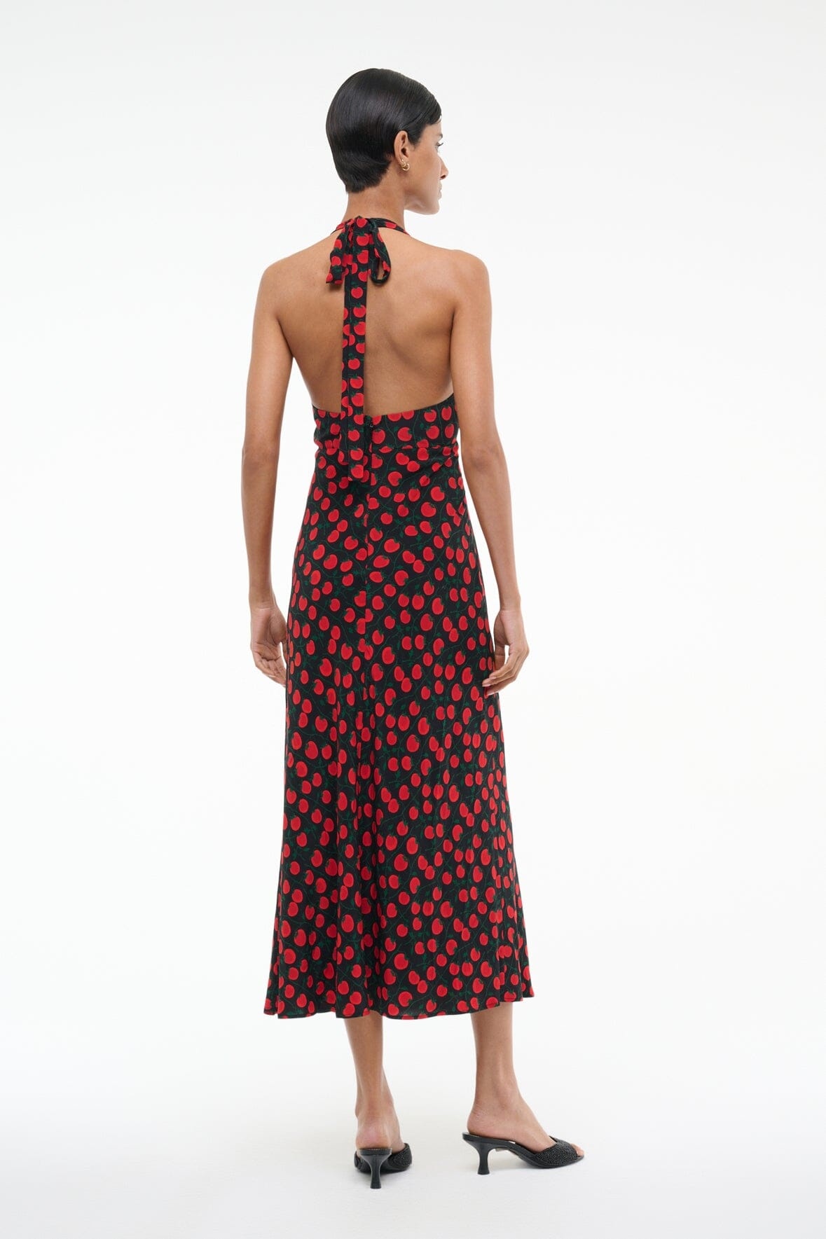 STAUD LUCCA DRESS ON THE VINE BLACK - 4