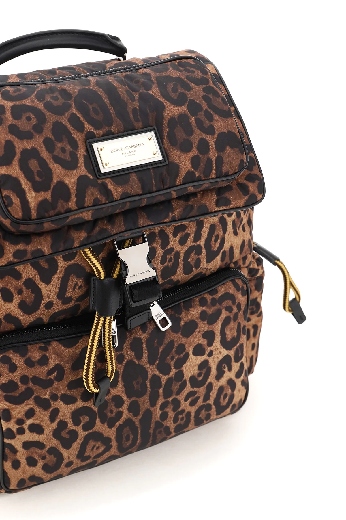 SICILY LEO-PRINT NYLON BACKPACK - 3