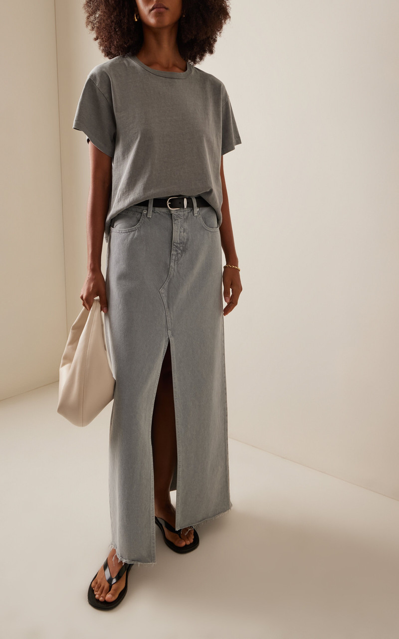 SLVRLAKE Square Cotton T-Shirt grey outlook