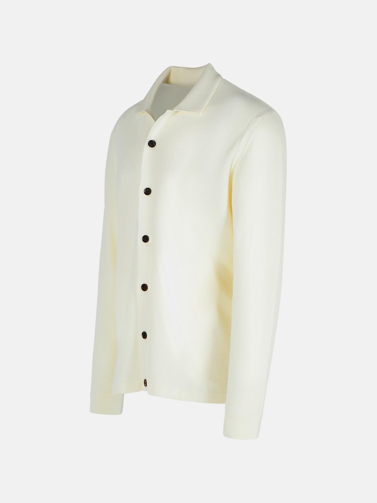 IVORY WOOL SWEATER - 2