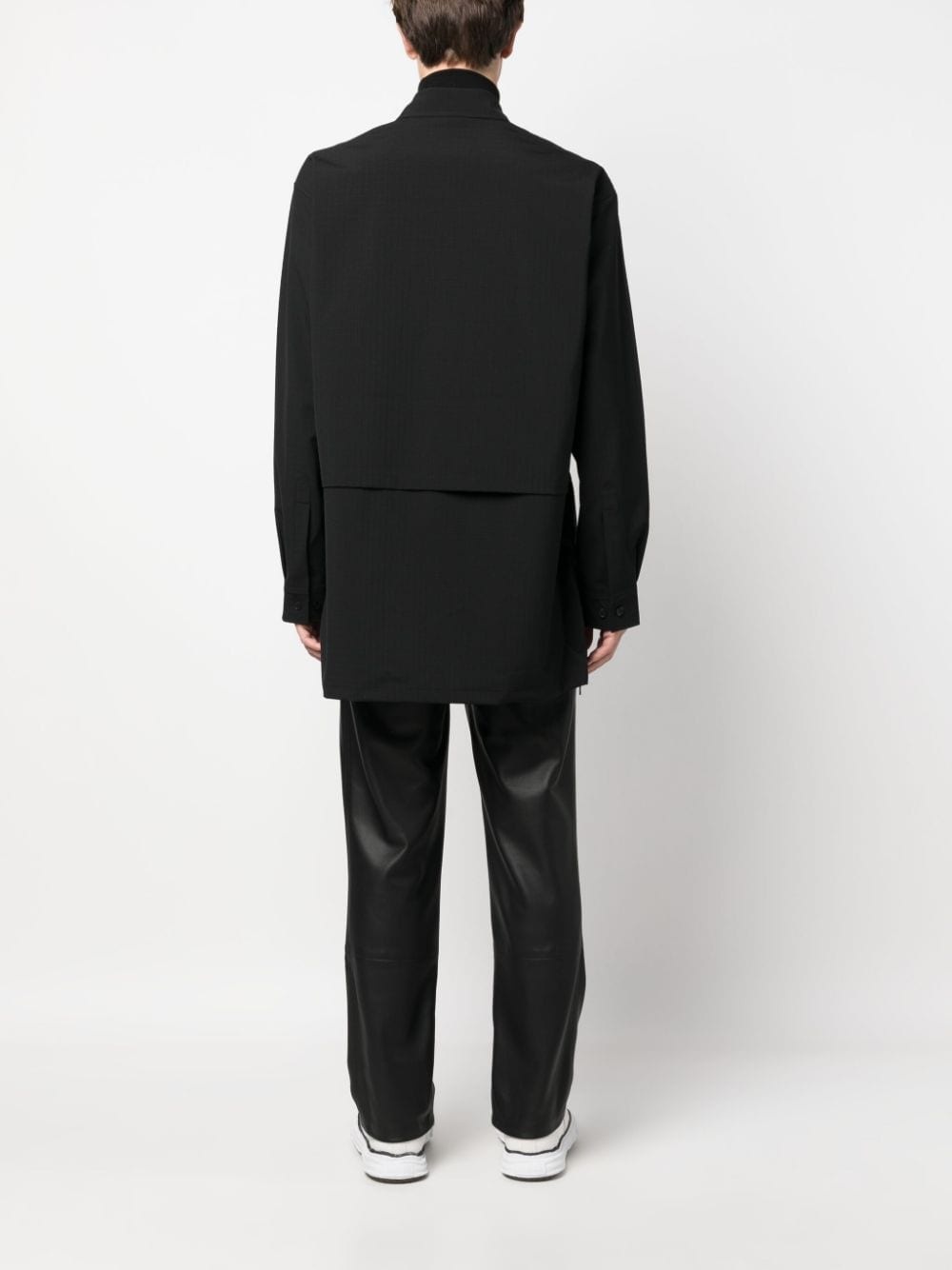 ripstop zip-up overshirt - 4