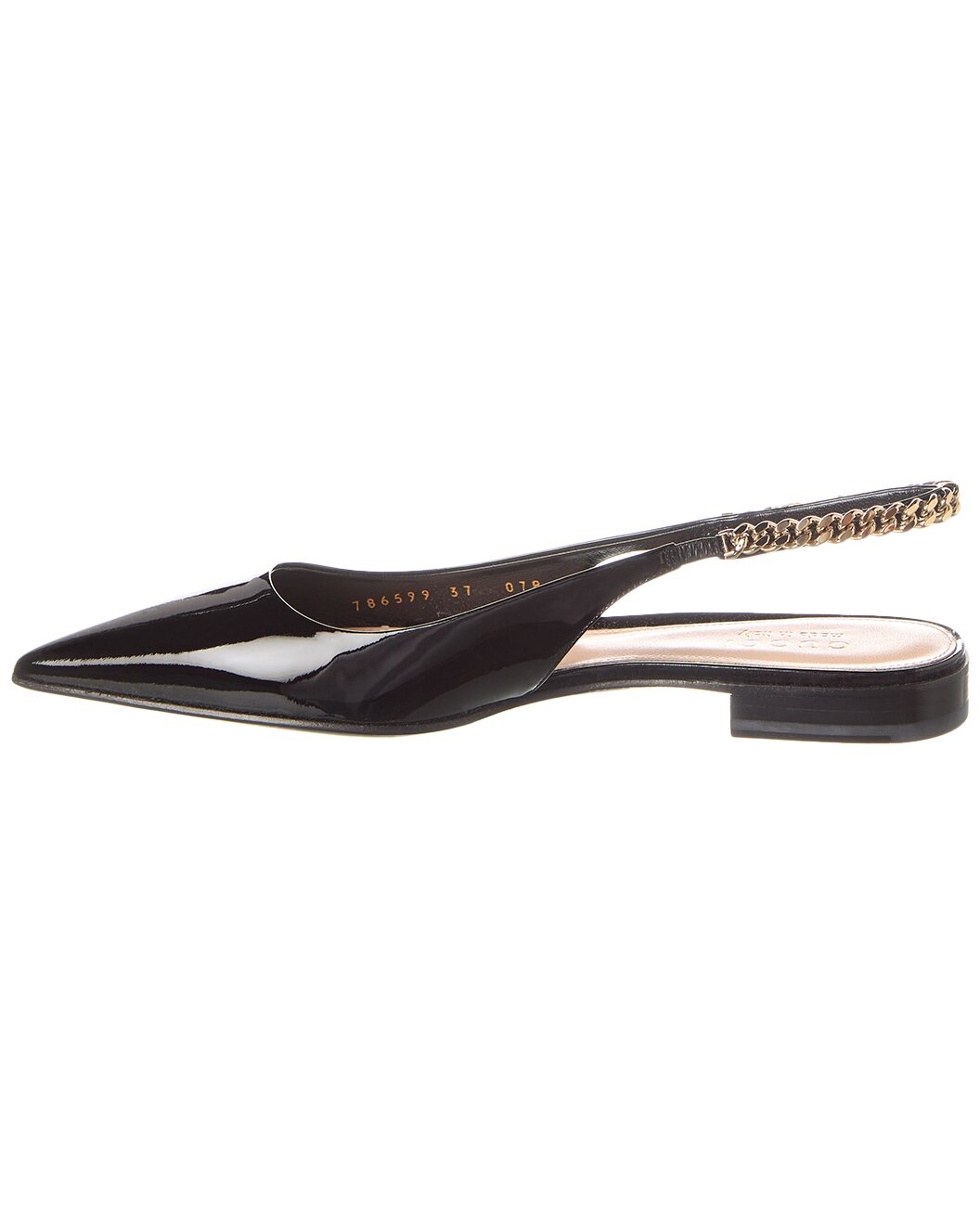 Gucci Signoria Patent Slingback Flat - 2