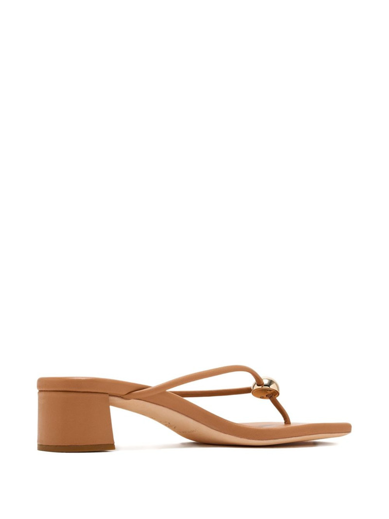 LOEFFLER RANDALL 50mm Odessa leather-thong ball-embellishment sandals outlook