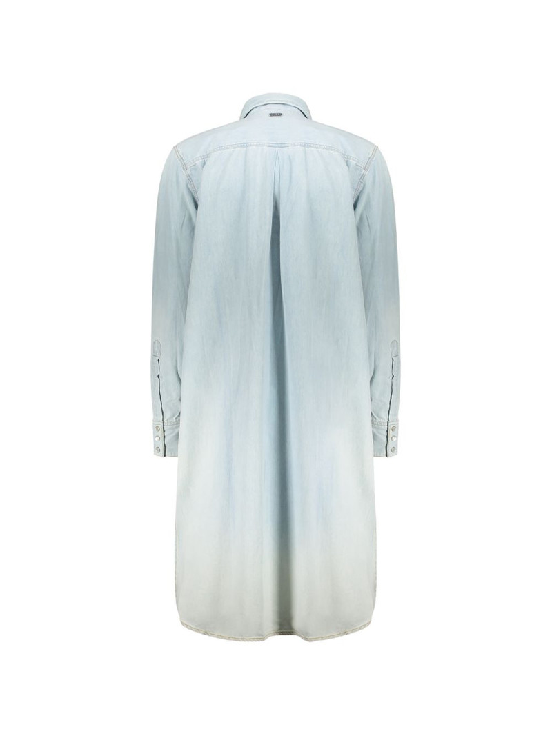 Diesel buttoned long-sleeve denim mini dress outlook