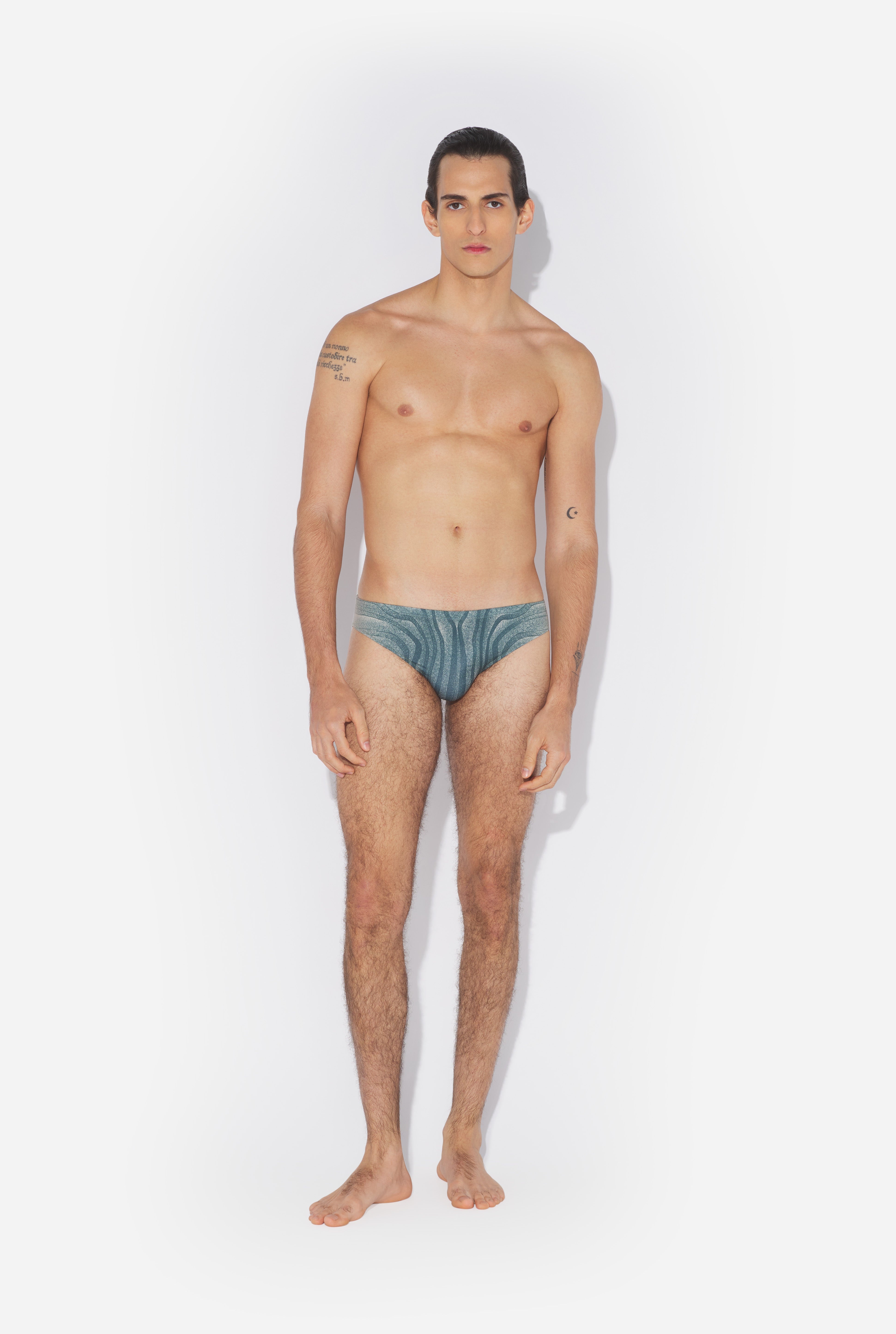 THE BLUE “SPIRALE” SWIM BRIEFS - 2