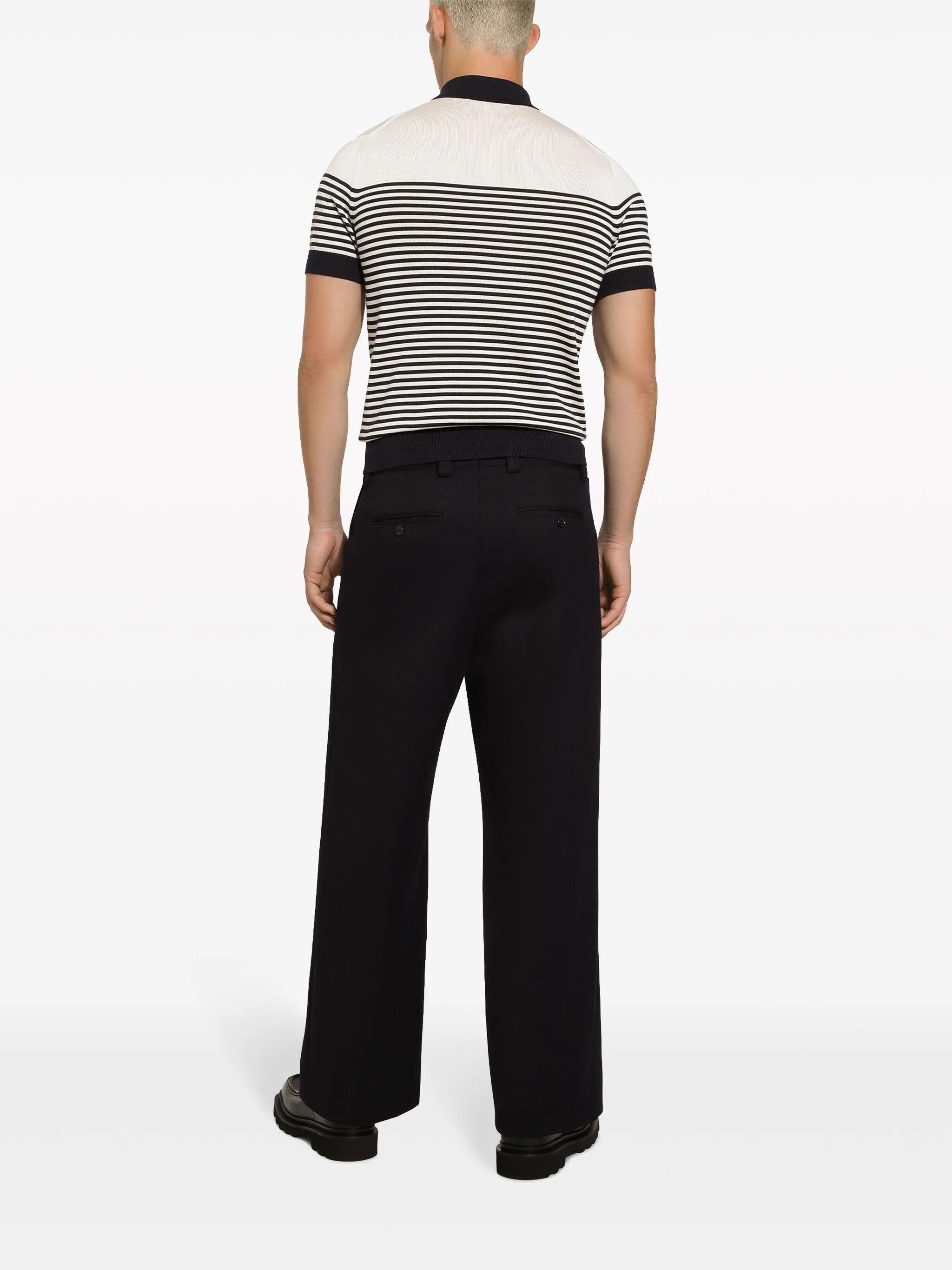 STRIPED LOGO-EMBROIDERED POLO SHIRT - 4