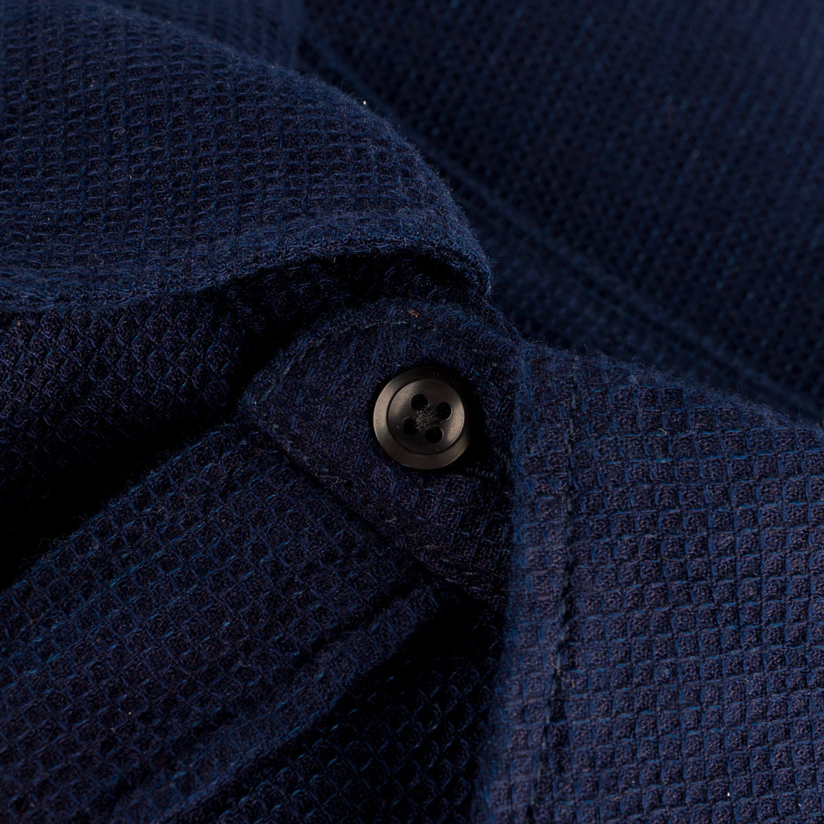 IHSH-413-IND 5oz Selvedge Dobby Cloth Western Shirt - Indigo - 18