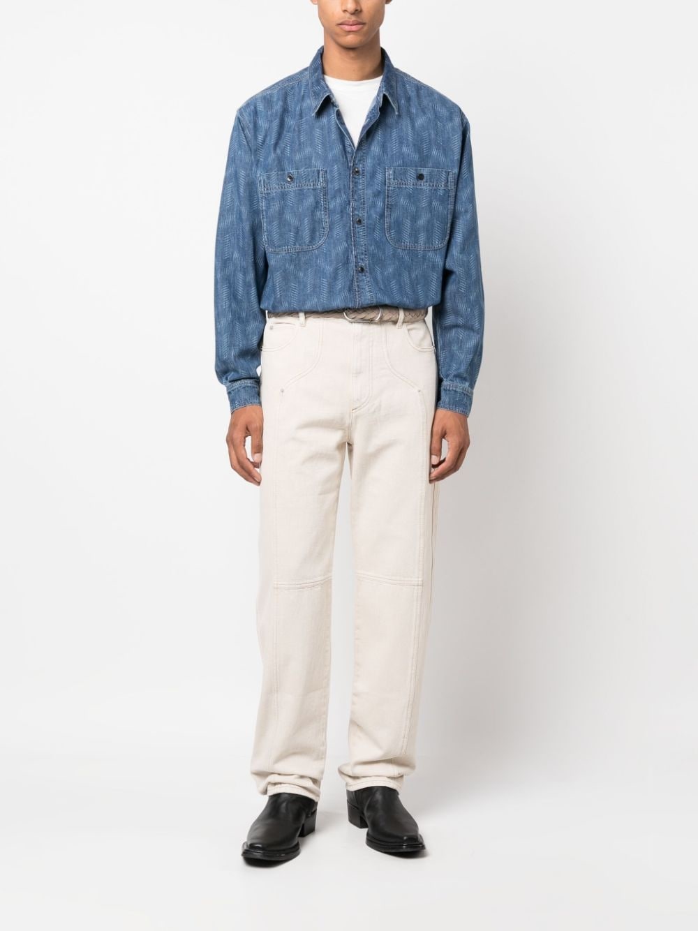 Javi cotton straigh-leg trousers - 2