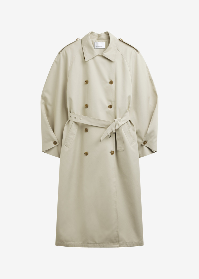 Genoa Padded Trench Coat - Beige 1