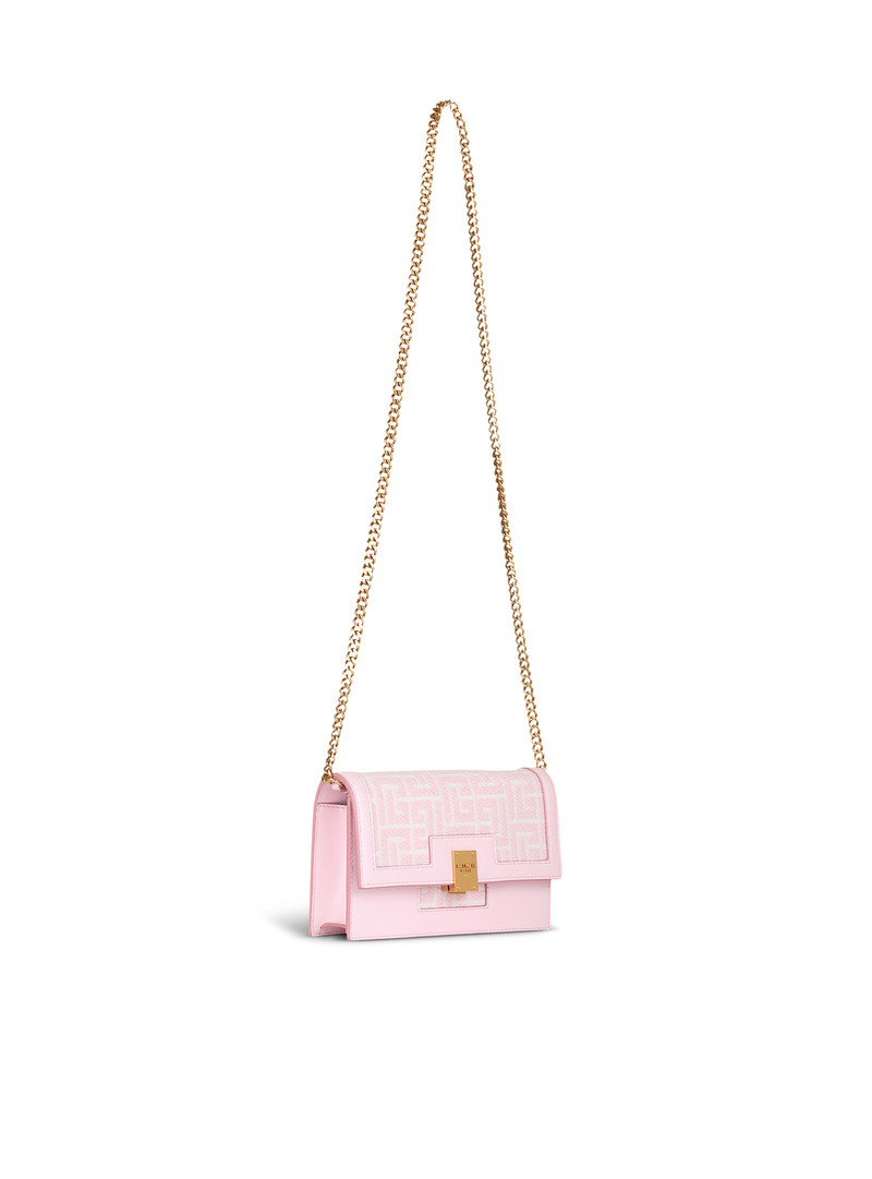 Balmain Mini-sized bicolor jacquard 1945 bag outlook