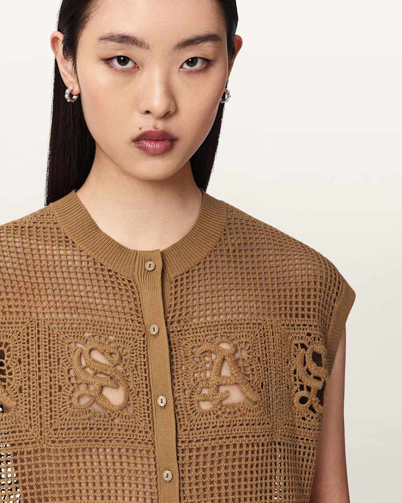 KYRA CROCHET COTTON WAISTCOAT 3