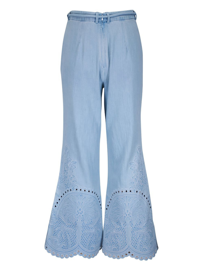 Zimmermann eyelet-embroidered trousers outlook