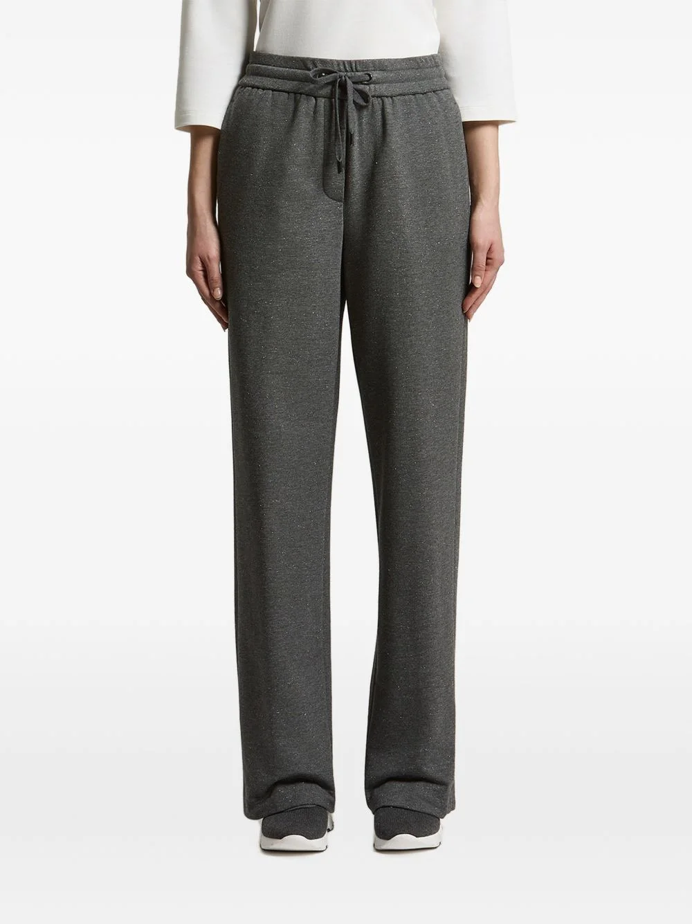 drawstring-waist track pants - 1