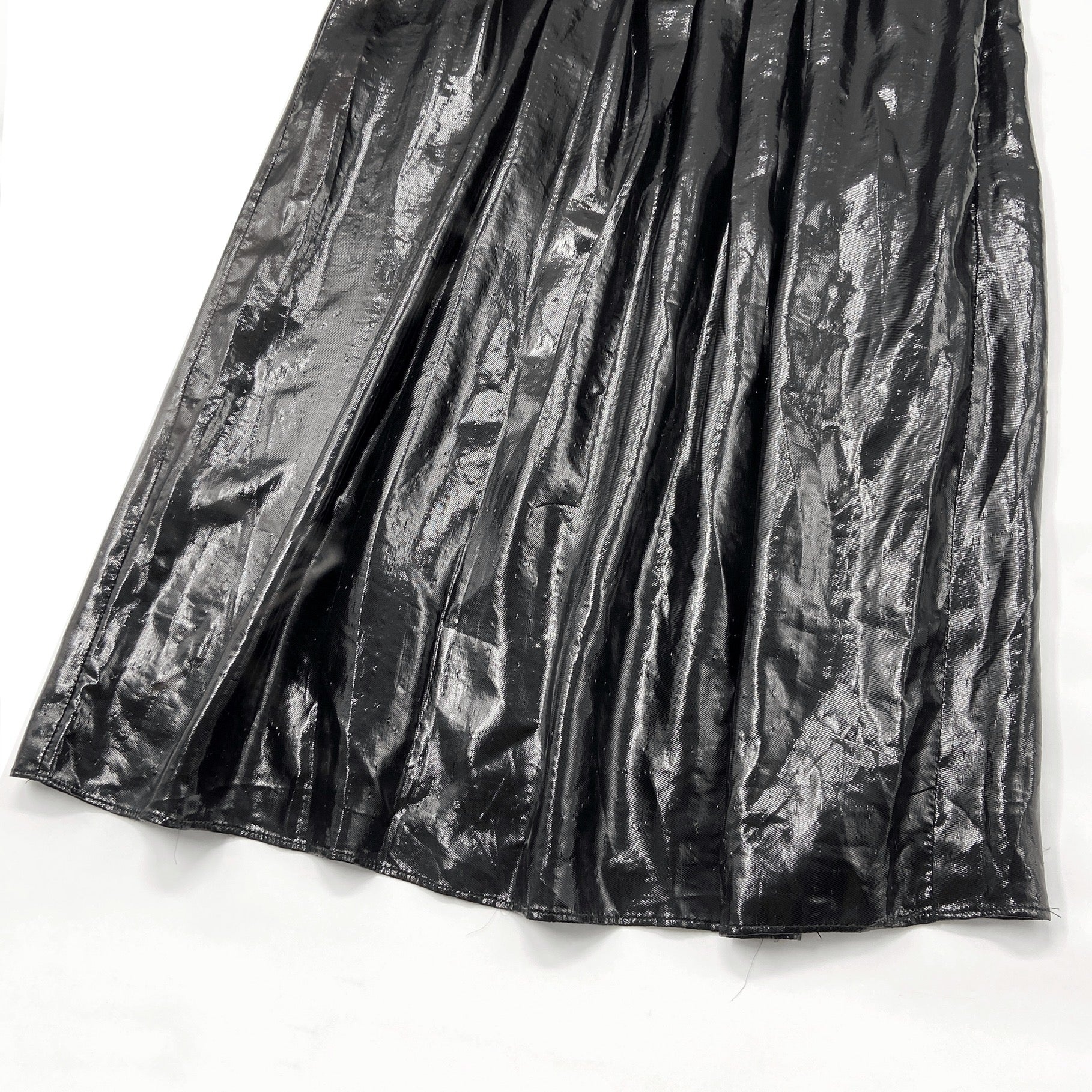 Gucci Fall 2000 Tom Ford Iconic Runway Plunging Neckline Black Silk Dress 40 - 11