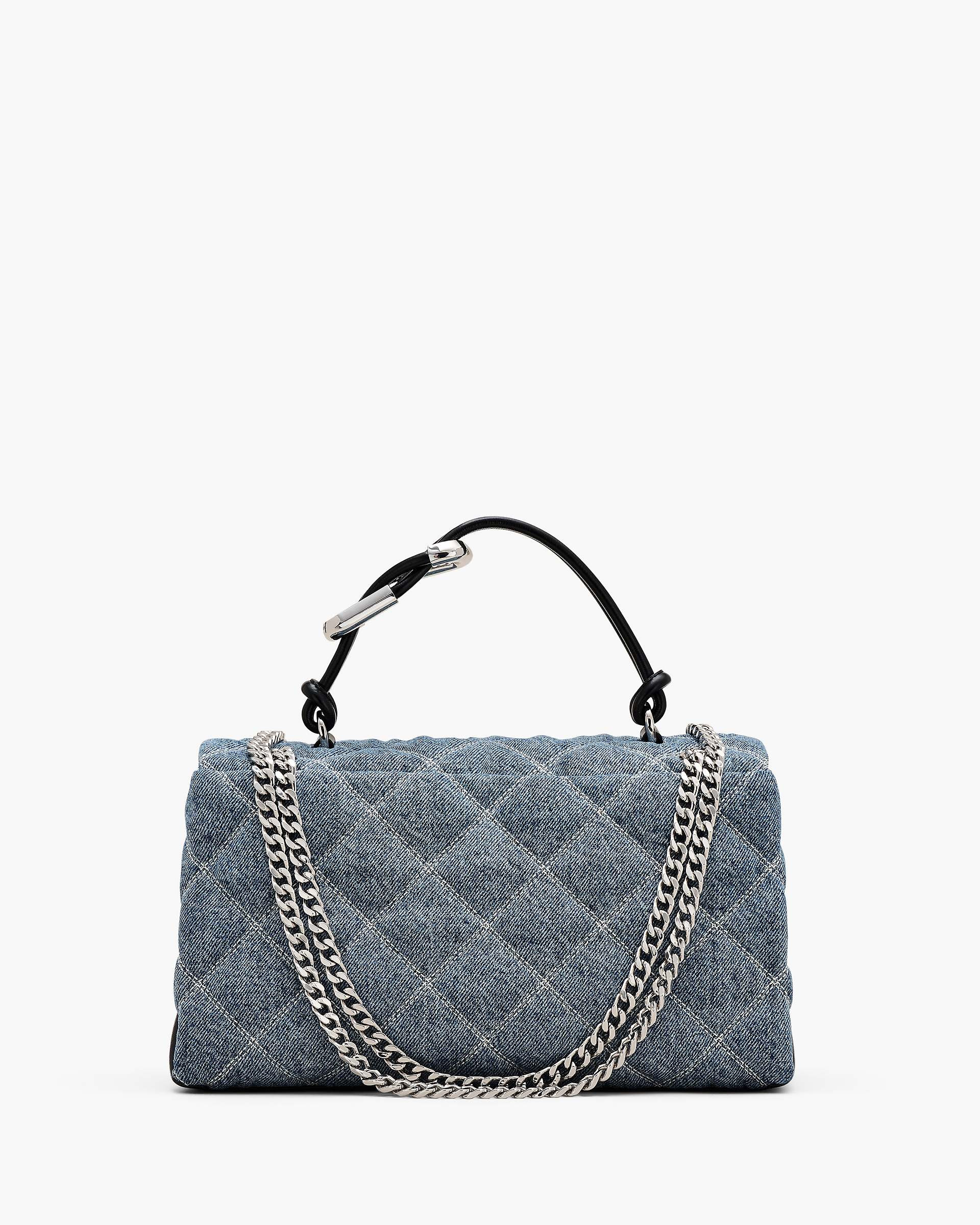 THE QUILTED DENIM DUAL CHAIN SHOULDER BAG - 3