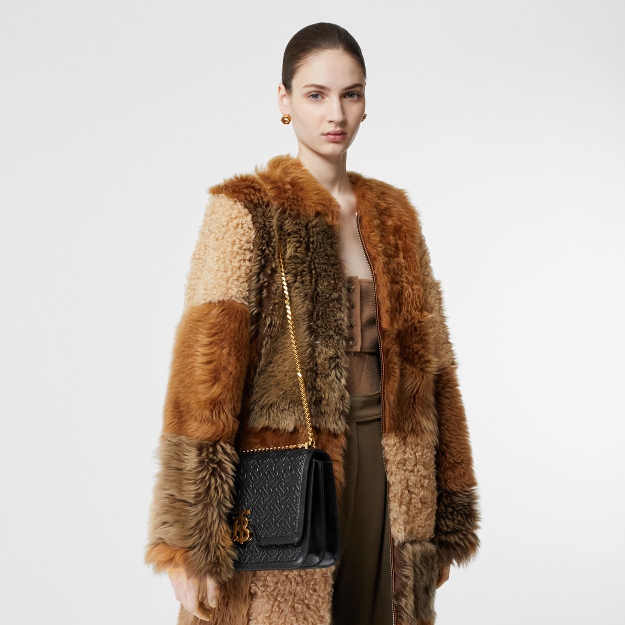Medium Quilted Monogram Lambskin TB Bag - 3