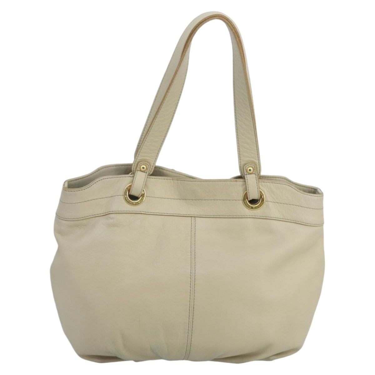 Burberry Tote Bag Leather White - 3