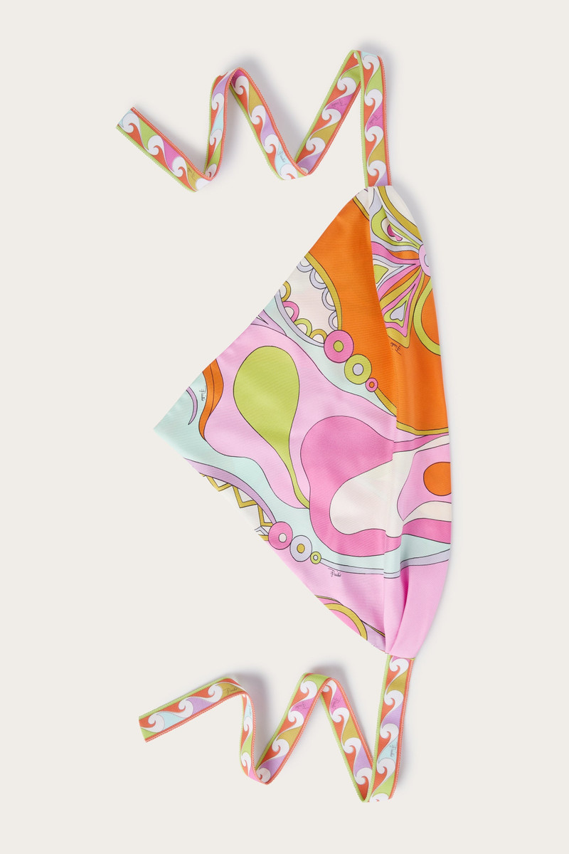 ORCHIDEE PRINT SILK BANDANA 1