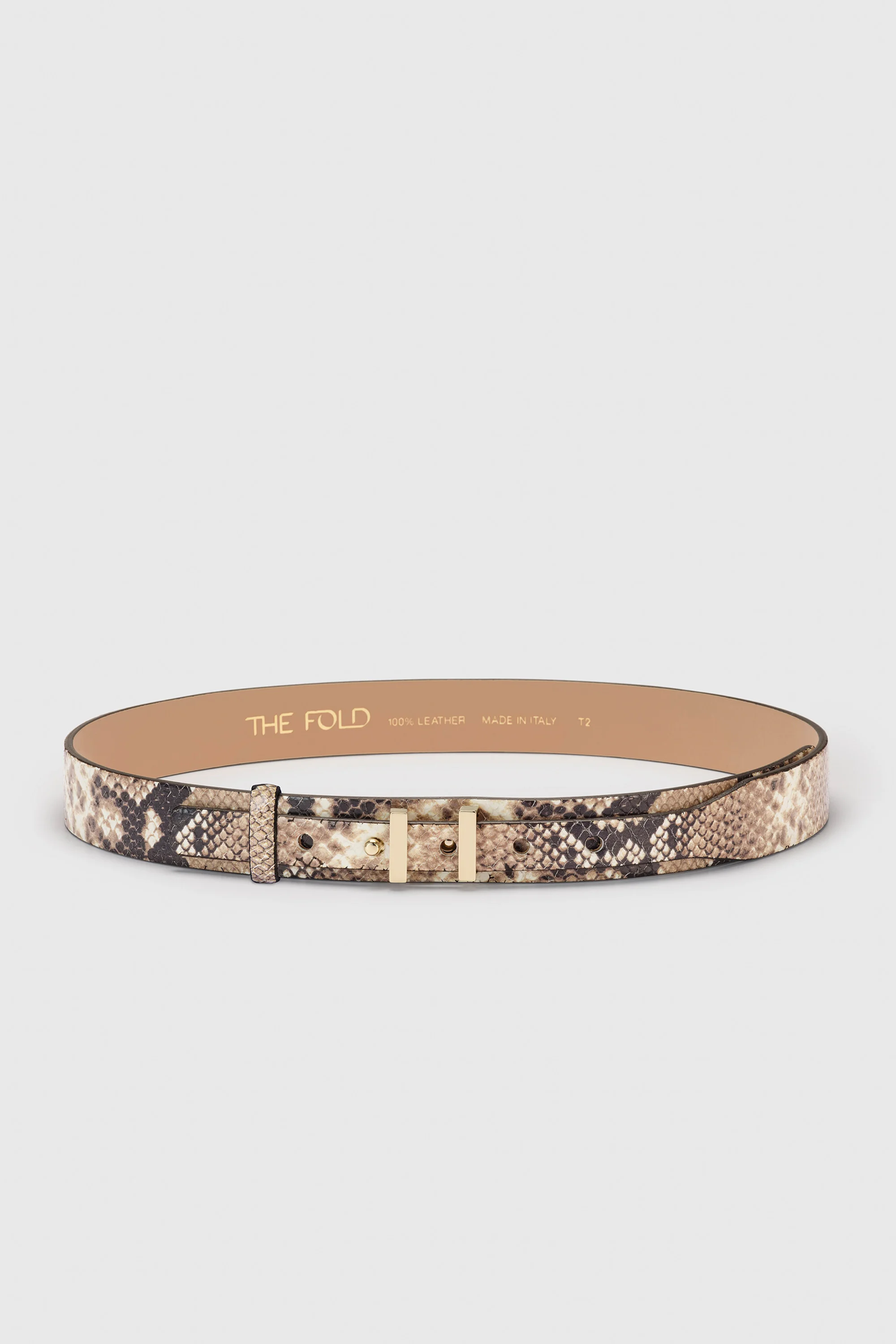Harley Snake-Embossed Leather Belt - 1