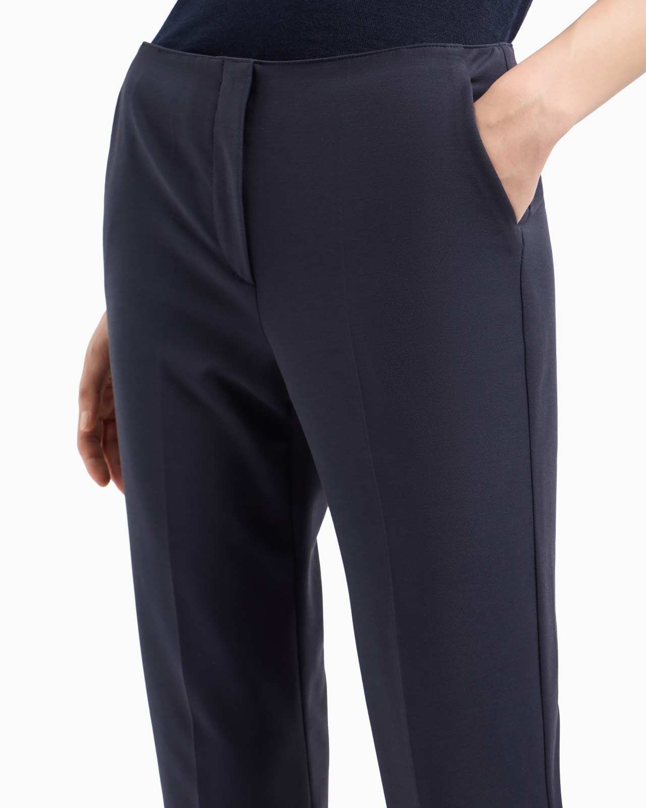 Stretch gabardine 7/8 trousers - 5