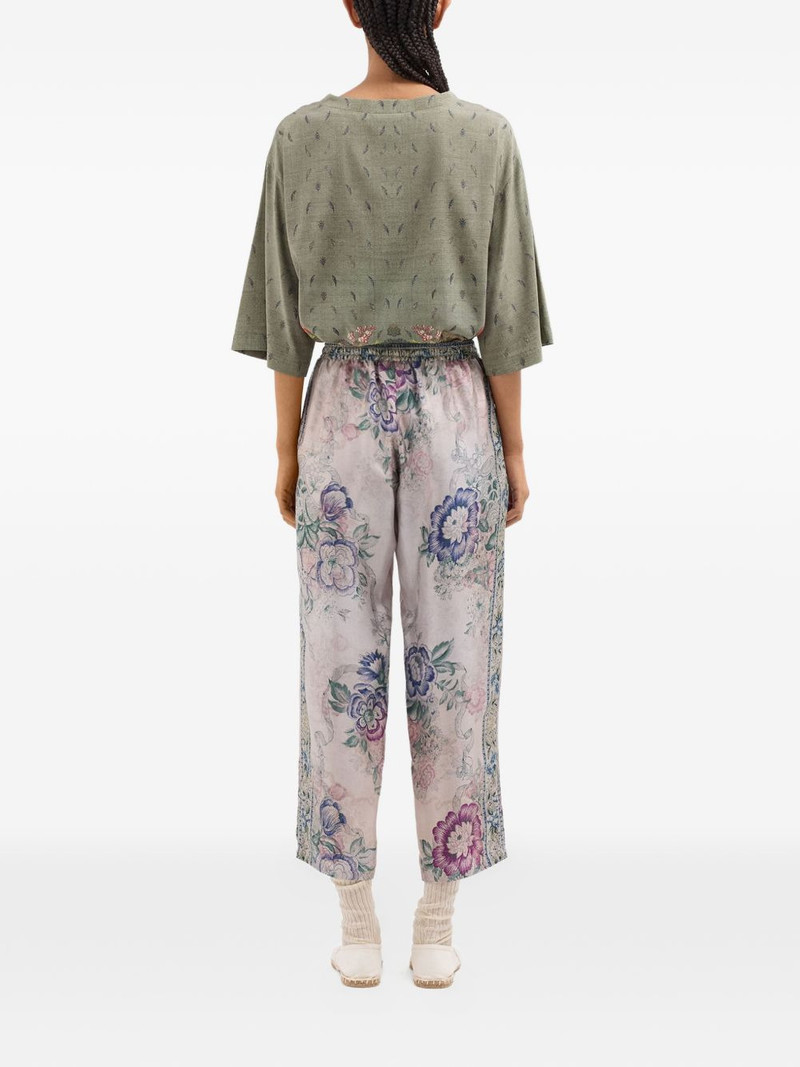 floral-print trousers 4