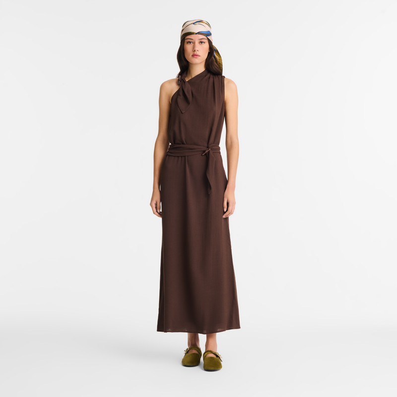 Longchamp Dress Ebony - Gabardine outlook