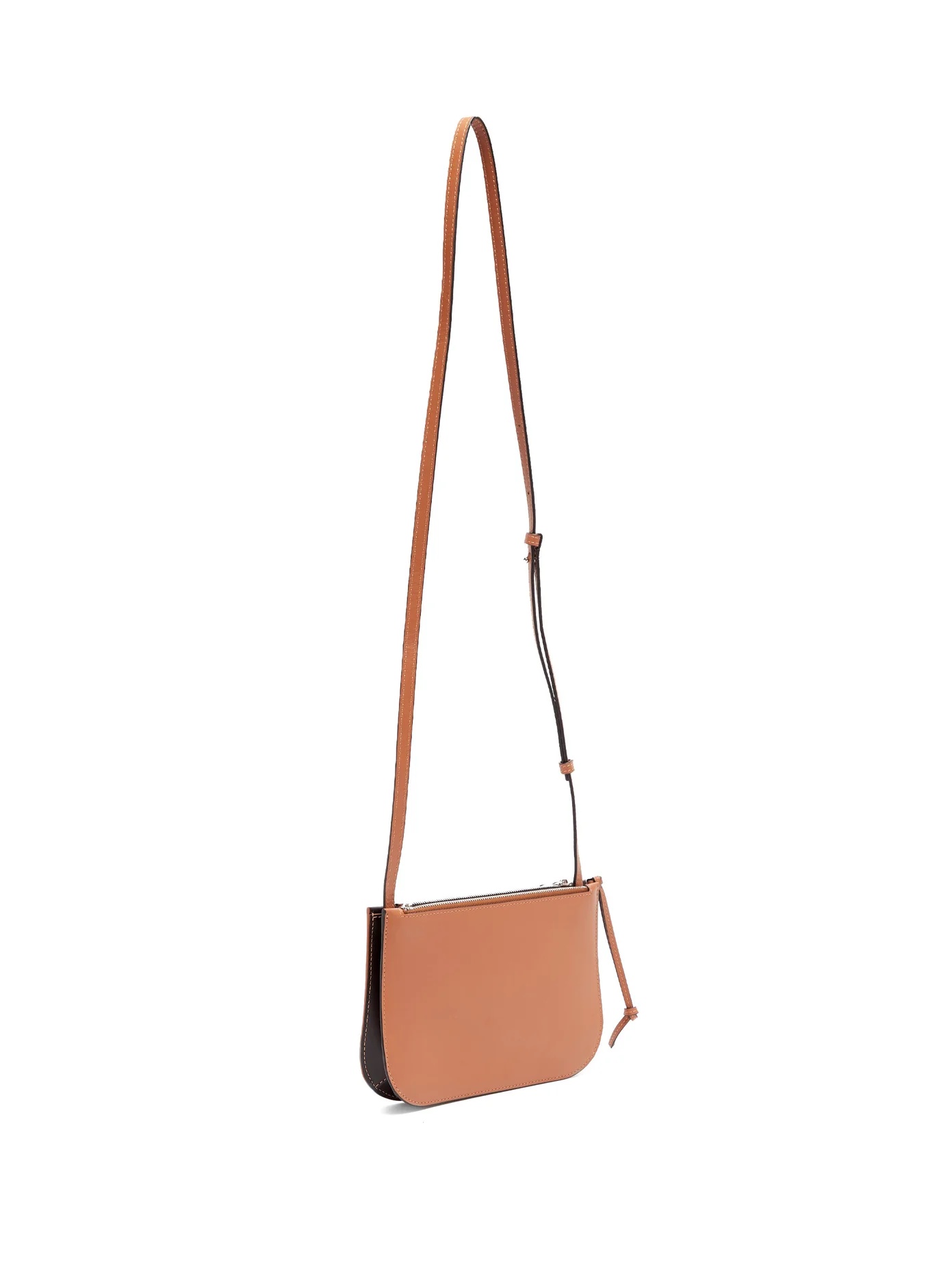 Gate bi-colour leather cross-body bag - 4