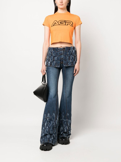 Andersson Bell distressed-effect flared jeans outlook