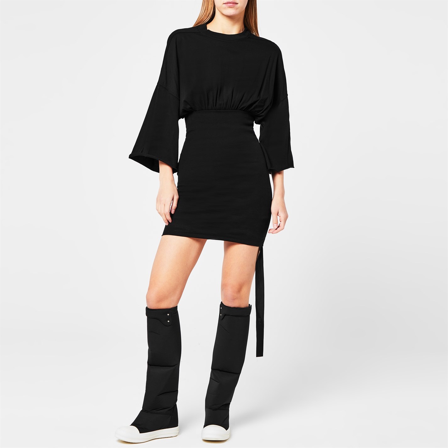 【RICK OWENS】☆DRKSHDW Cinched  Mini Dress☆ Rick Owens DRKSHDW Cinched Tommy Mini Dress | 18montrose