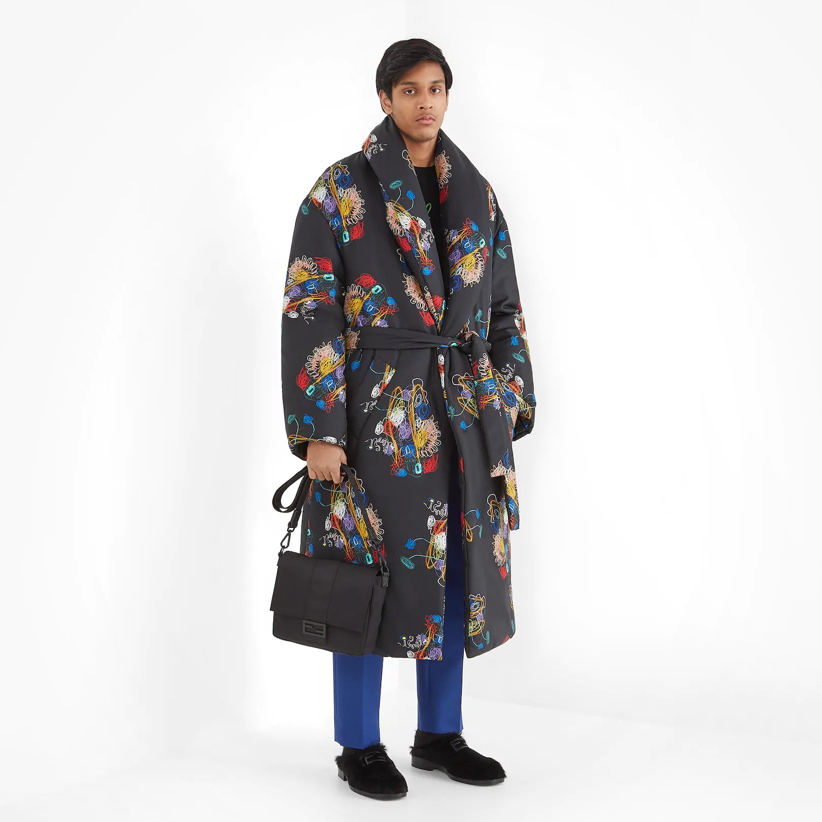 Black silk coat - 5