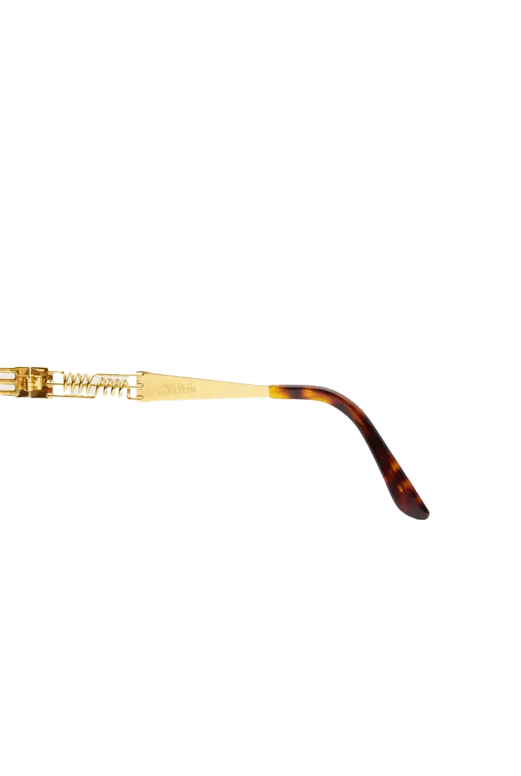 Jean Paul Gaultier Double Ressort 'The 56-6106' Sunglasses Gold - 3