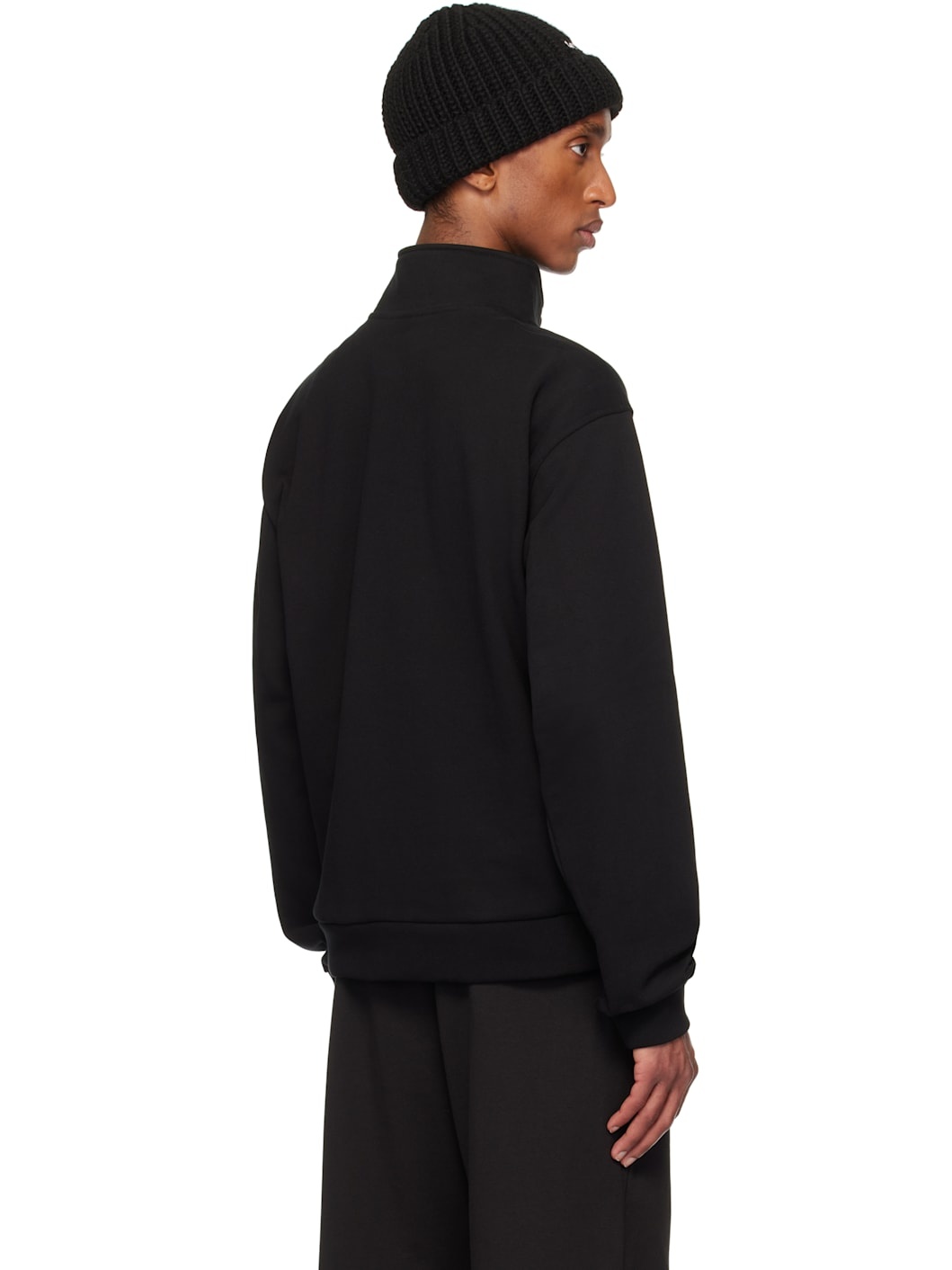 Black Pillow Logo High-Neck Zip-up Jacket - 3