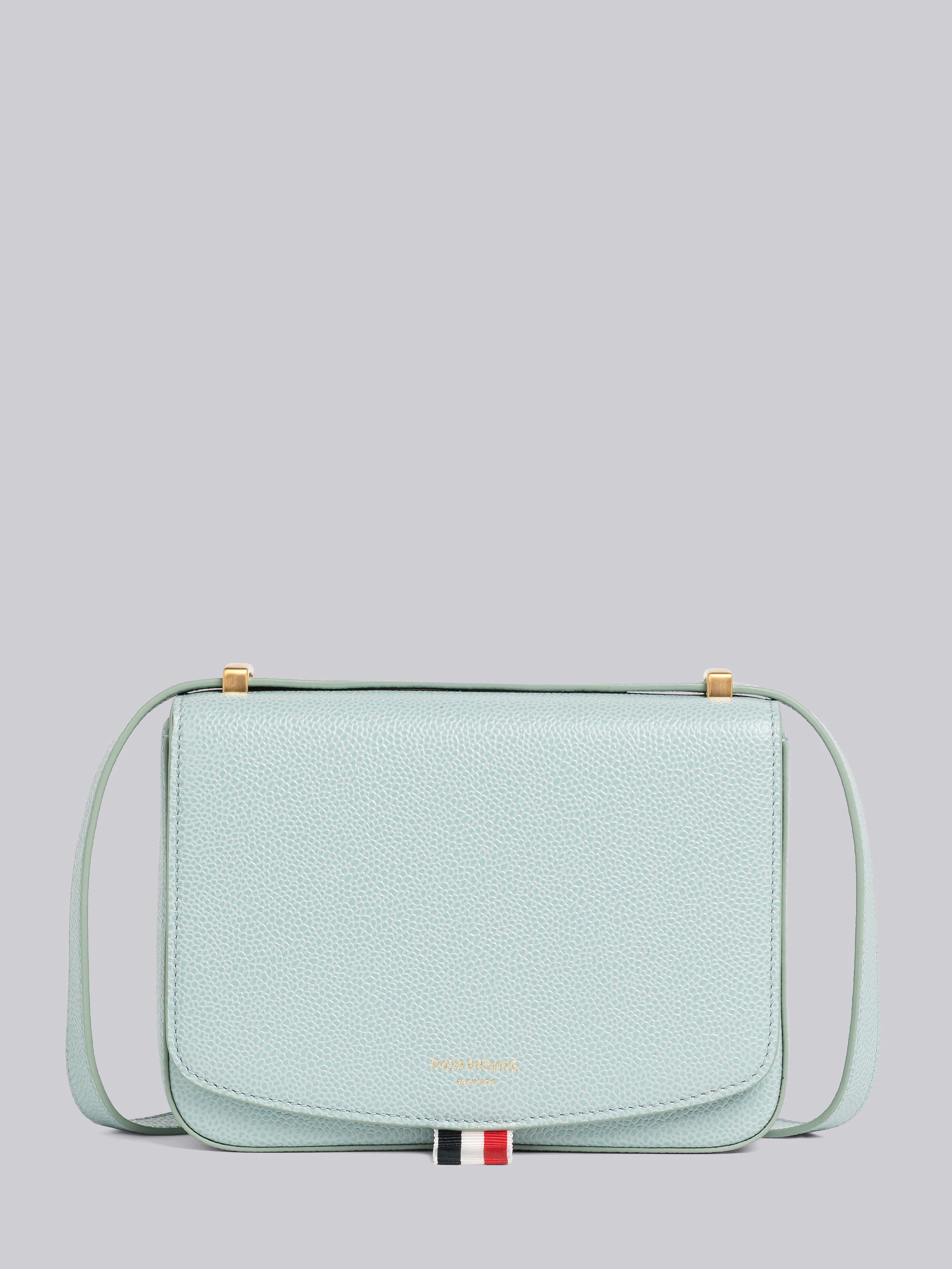 Pebble Grain Leather Mini Saddle Bag 1