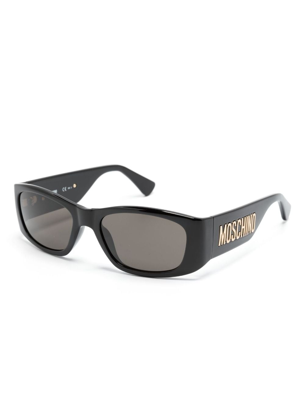 logo-lettering rectangle-frame sunglasses - 2