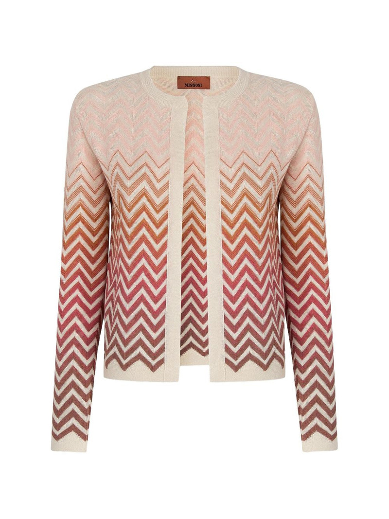 Missoni chevron-pattern cardigan outlook