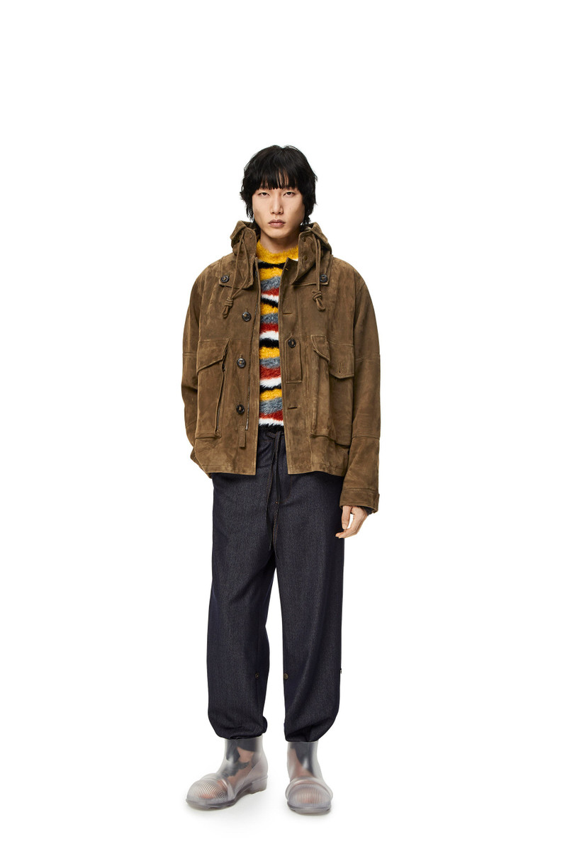 Loewe Parachute jacket in suede outlook